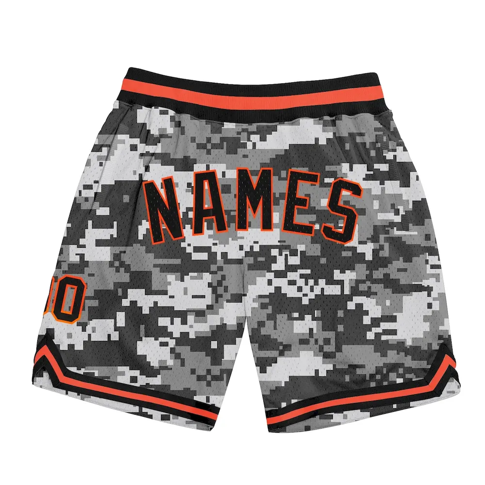 camo_0138.webp Custom Camo Black-Orange Authentic Salute To Service Basketball Shorts-kids - Image 1